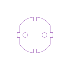 Fixtures Electrical Plugs Sockets Type F Plug Socket Tracing Svg Vector, Free Vectors File